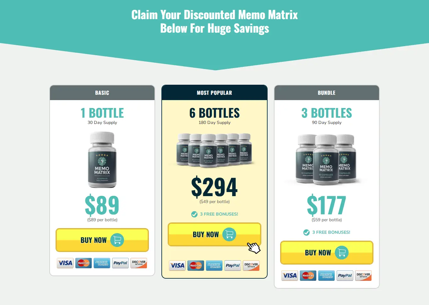 Memo Matrix Offer